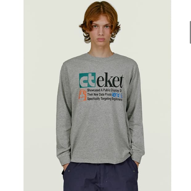 테켓 teket Plan L/S Tee 롱슬리브 티셔츠