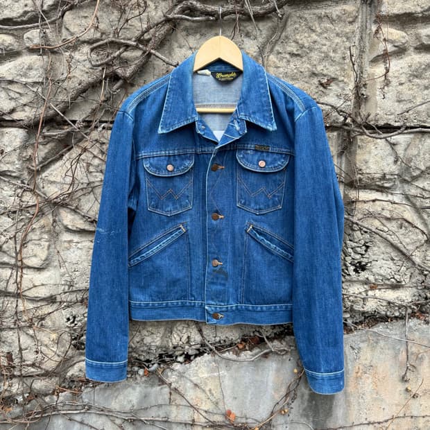 70~80s 랭글러 빈티지 126mj 웨스턴 데님 트러커 자켓