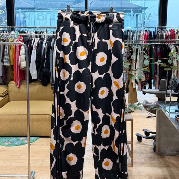 마리메코 x 아디다스 플라워 프린트 와이드 팬츠