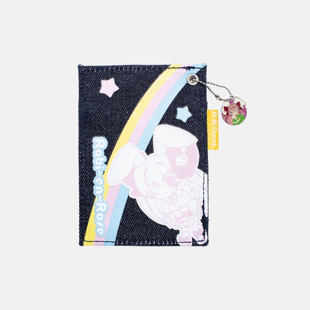 디지캐럿 라비앙로즈 우사다 히카루 데님 카드 지갑 고전 미소녀 패스케이스