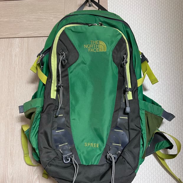 노스페이스 스프리 등산 그린 백팩