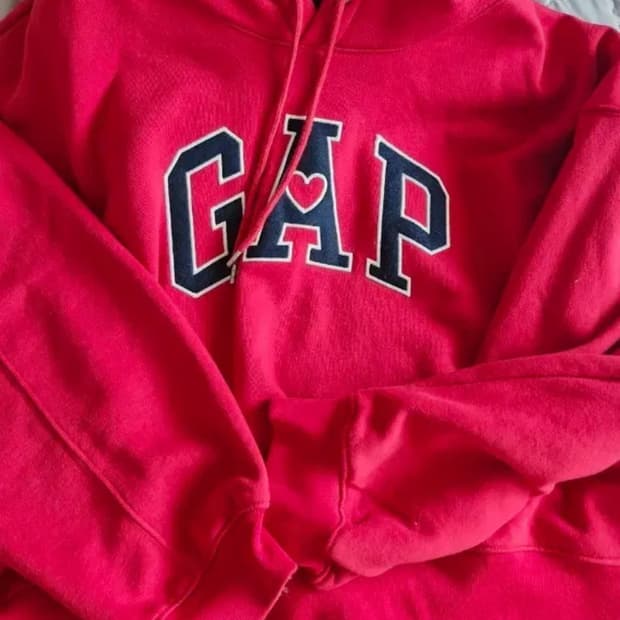 GAP 후드티 레드