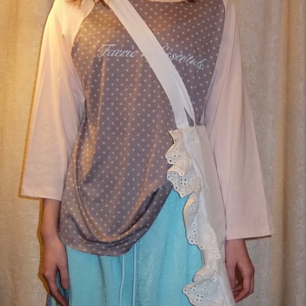 샵페어리 dot raglan sleeve top pink
