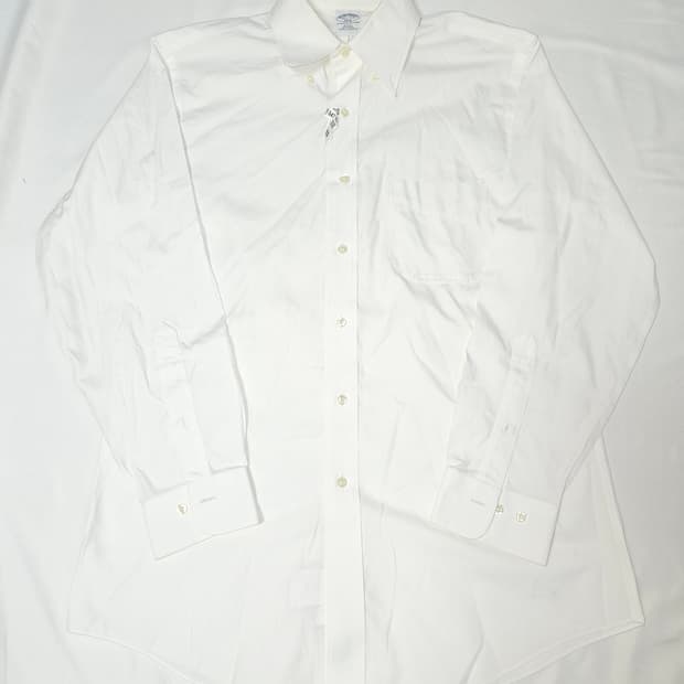 브룩스브라더스 화이트 346 셔츠 코튼 105-108