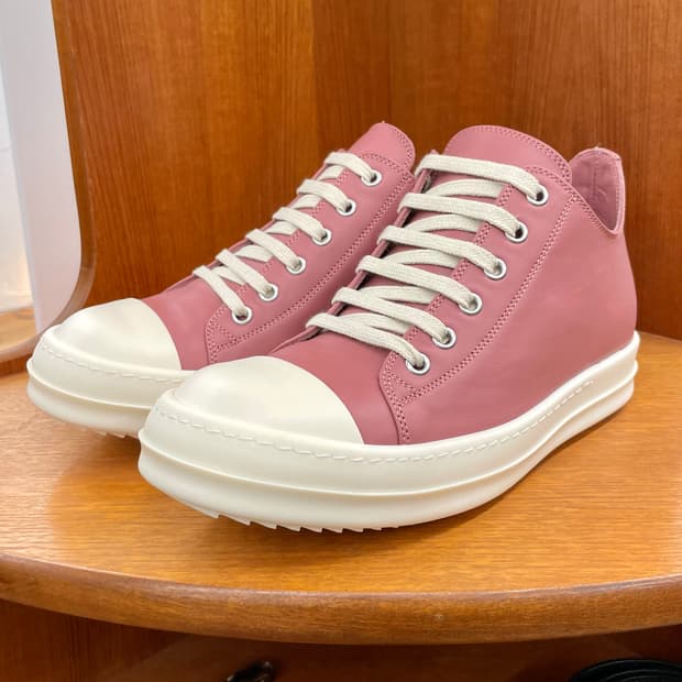 [240] 릭오웬스 핑크 라몬즈 로우 스니커즈