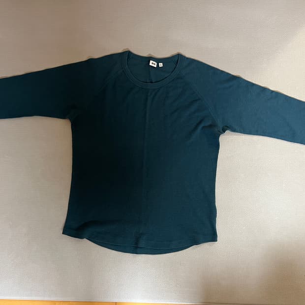 무료배송 - 유니클로 7부 티셔츠(사이앤) XL