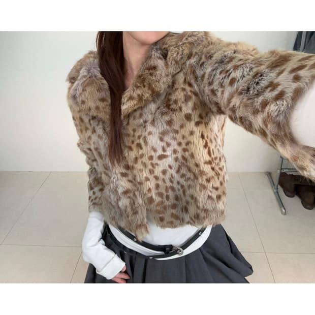 빈티지 래빗퍼 자켓