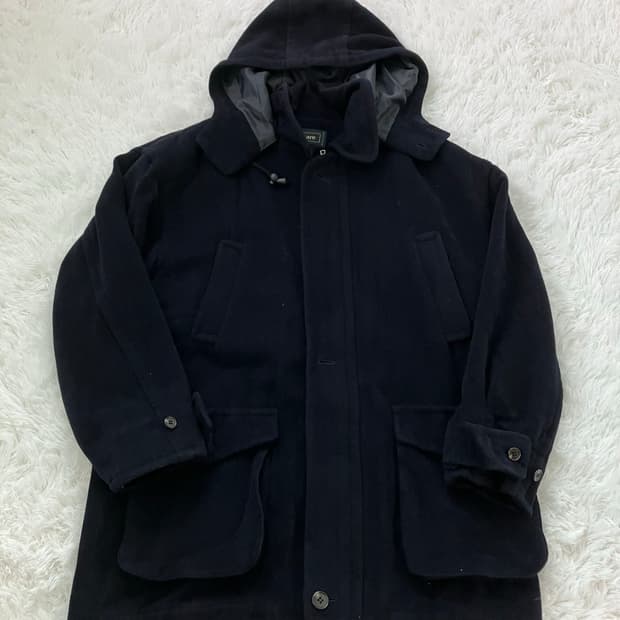 빈티지 네이비 누빔 코트 y2k 스트릿 갸루 펑키 일본빈티지580