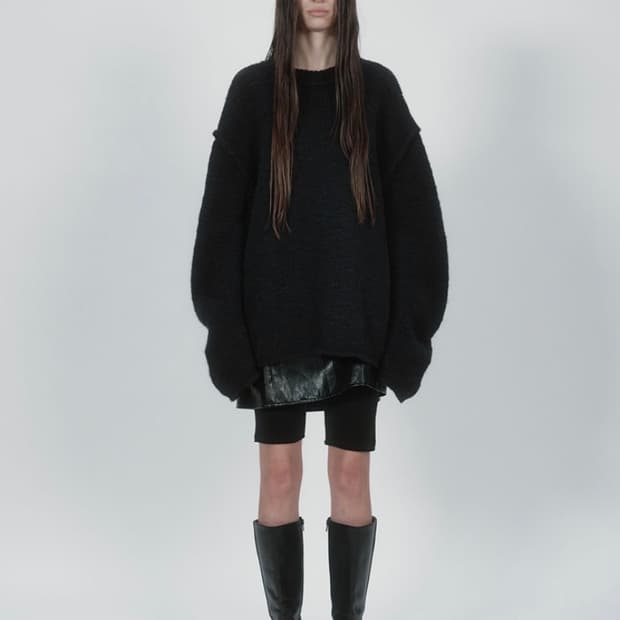 29cm 구매) 낫띵에브리띵 wool100 니트 - 블랙