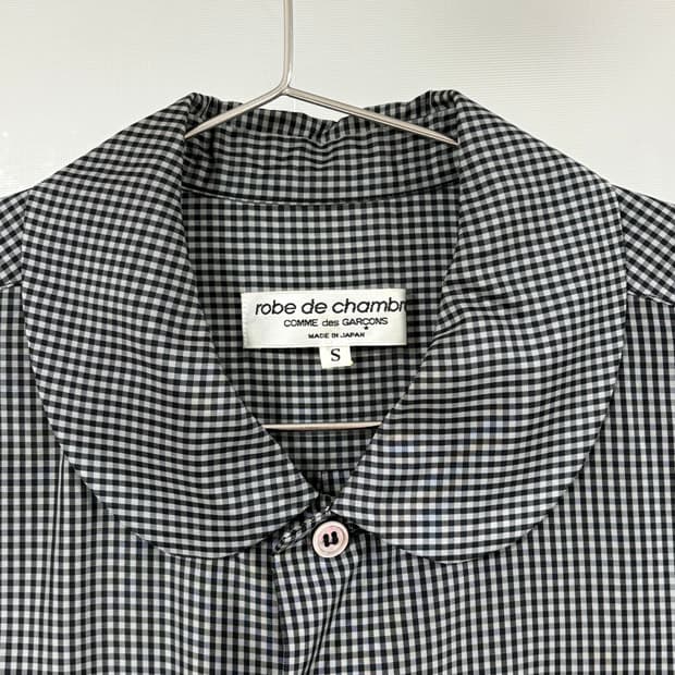 [쿨거할인] 꼼데 폴리소재 체크 셔츠