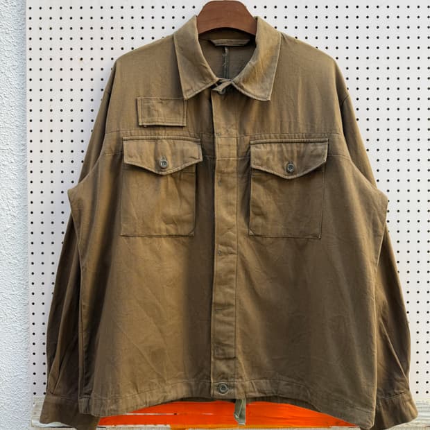 1970s CZECH MILITARY FLY FRONT 체코군 워크자켓