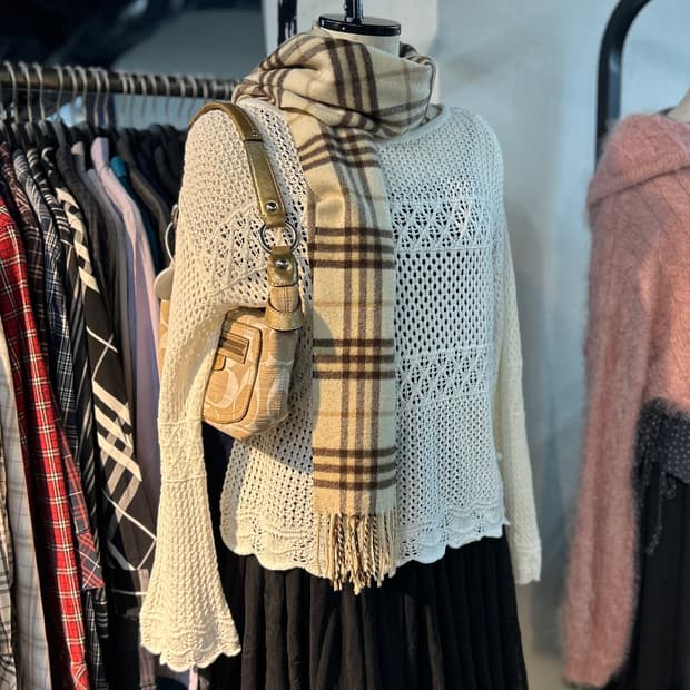 Vintage Lovley Hippie Mood Knit