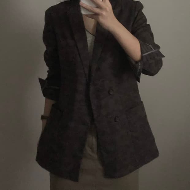 솔리드옴므 카모 블레이저