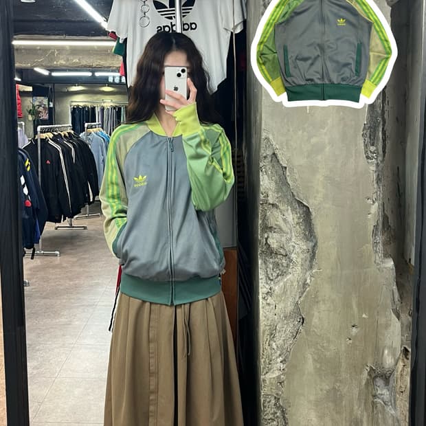 아디다스 트랙 져지 그린 L #csz2532