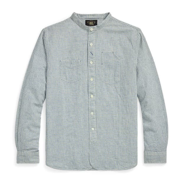 RRL 더블알엘  체크 코튼 리넨 워크셔츠 L