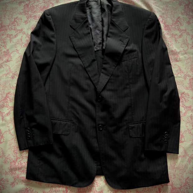 Loro Piana Black Pin stripe Blazer