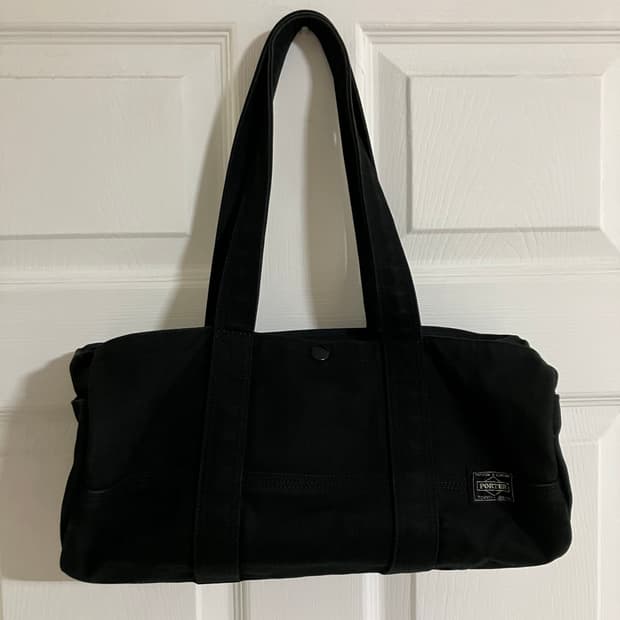 요시다 포터 코튼 보스턴백 블랙