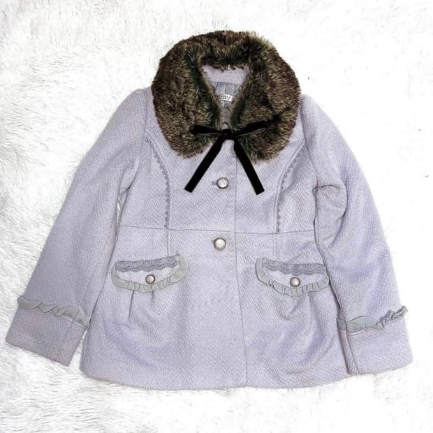 엑시즈팜 솜사탕 코트 히메갸루 라떼갸루 모리걸