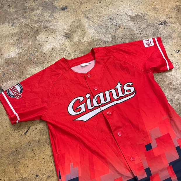 [정품/XL] 롯데 자이언츠 동백 야구 유니폼 레드 b15
