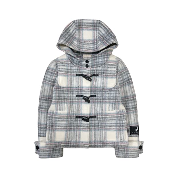 CROLLA 크롤라 체크 더플코트