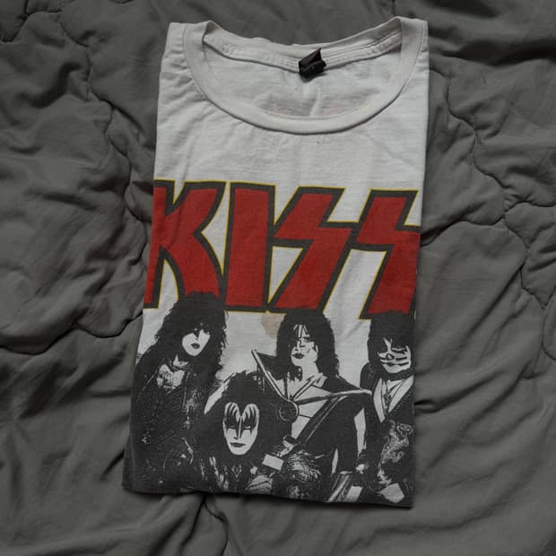 KISS 월드투어 밴드티 빈티지 티셔츠 End of the Road To