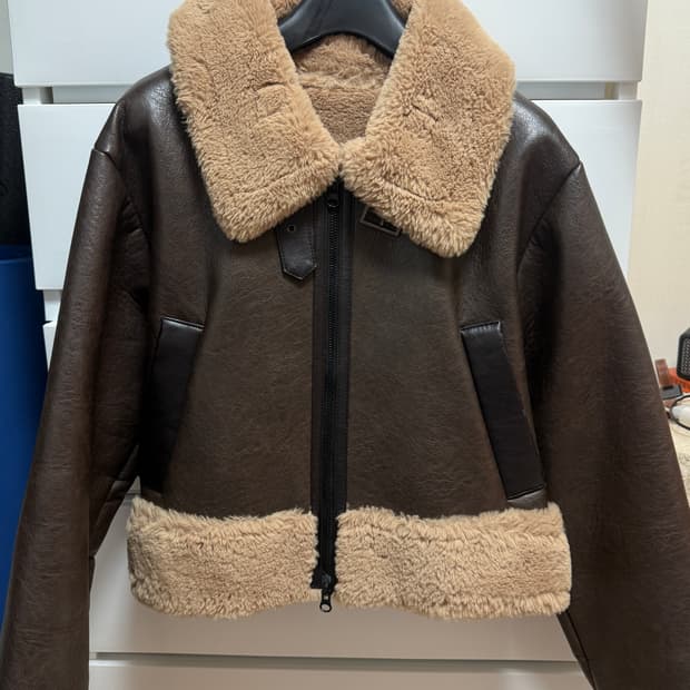 보헤미안서울 무스탕 브라운