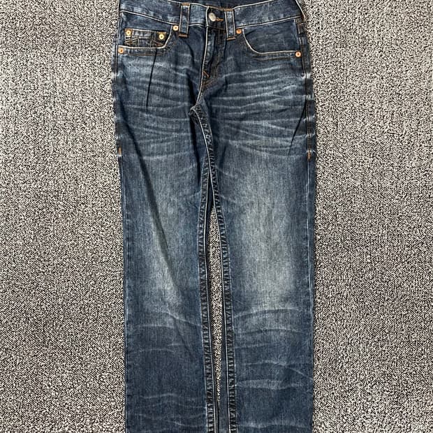 빈티지9. 트루릴리전 스트레이트핏 워싱 진 데님팬츠 청바지