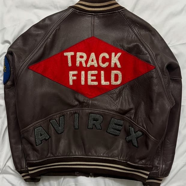 아비렉스 트랙필드 가죽자켓
