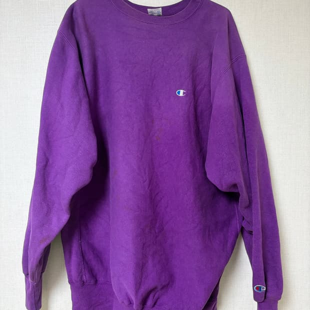 90s 챔피온 리버스위브 champion 스웻셔츠 맨투맨 퍼플
