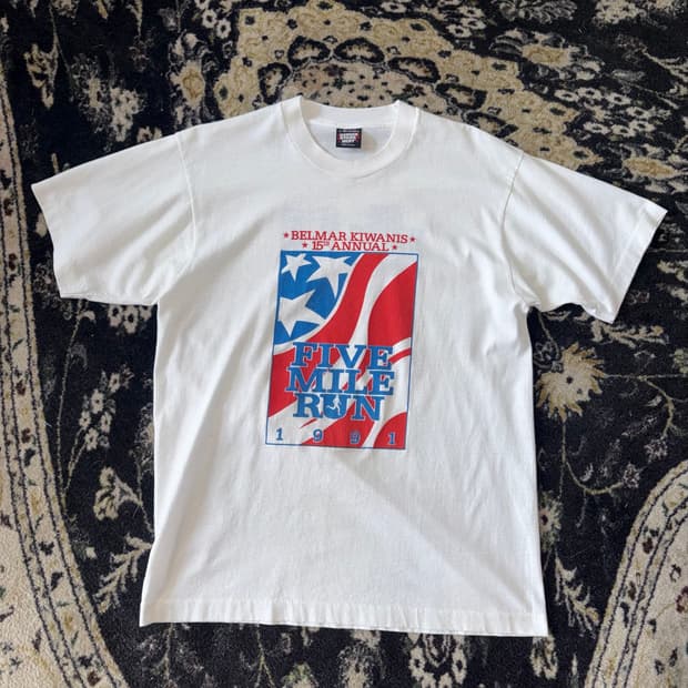 90s vintage Run T-shirt 빈티지 러닝티셔츠 