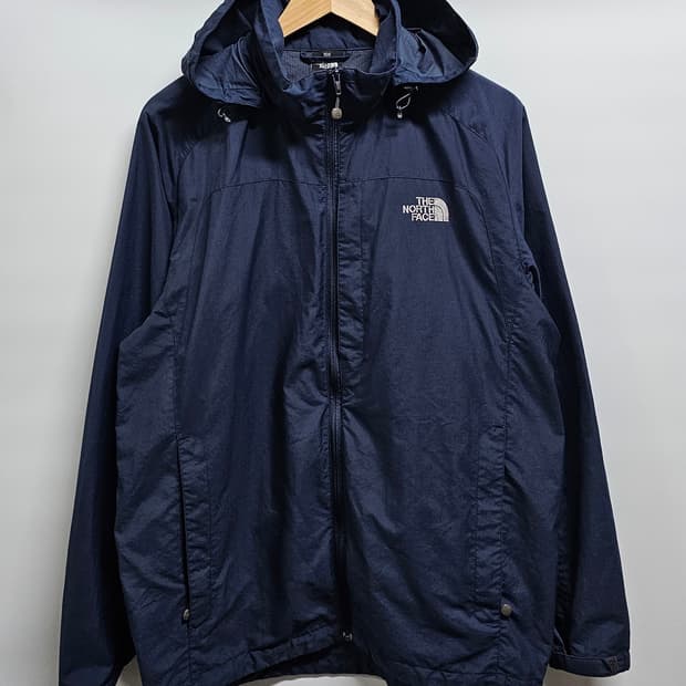 노스페이스 네이비 바람막이 후드 자켓 100