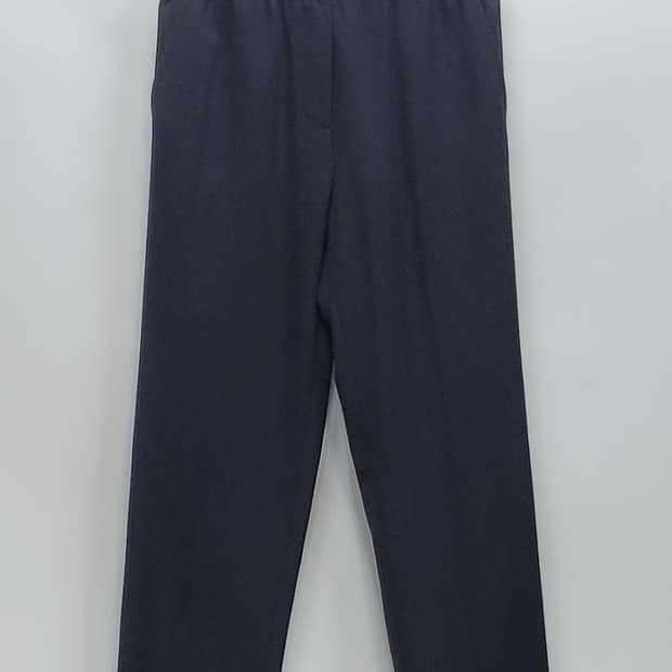 TIME 20SS 한섬 타임 레이온 혼방 밴딩 팬츠 / 여 67 블랙
