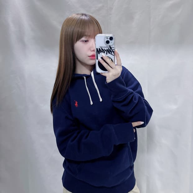 폴로 랄프로렌 레드포니 네이비 후드 