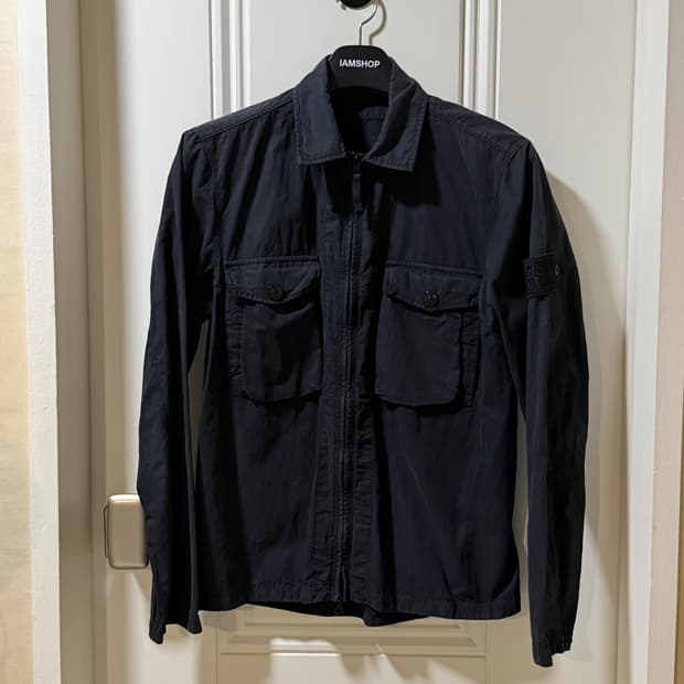 스톤아일랜드 고스트 피스 오버셔츠자켓 블랙(쉐도우 프로젝트 한정판)