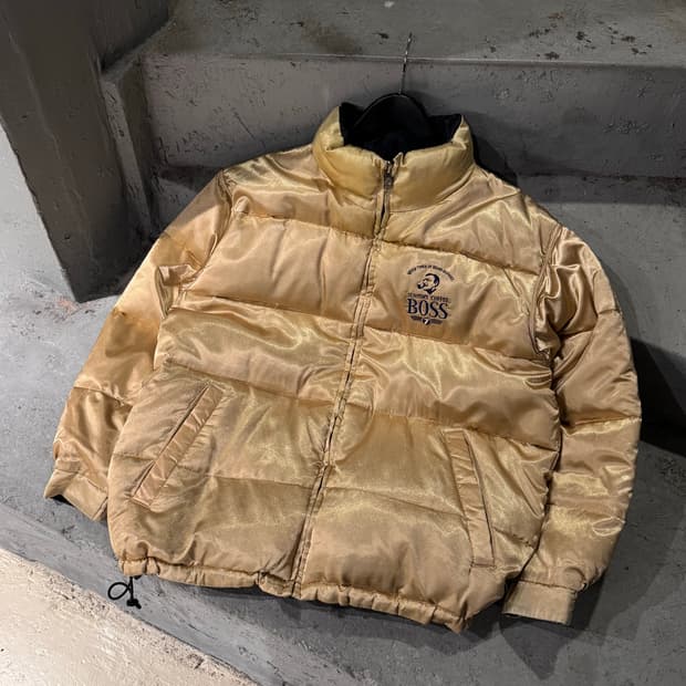 산토리 보스 커피 리버시블 다운 푸퍼자켓 