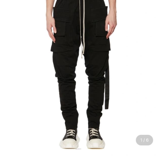 릭오웬스 드로우스트링 카고조거 