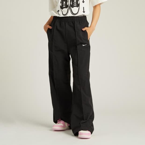 NIKE 나일론 와이드 트랙팬츠 - S