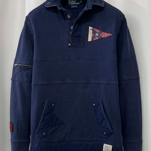 90's 폴로 랄프로렌 PRLC 세일링 로잉 아노락 럭비셔츠