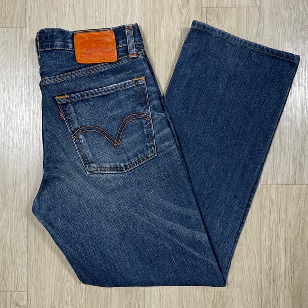 30) 00's 리바이스 재팬 클래식 502 하드워싱 데님팬츠(일본제)