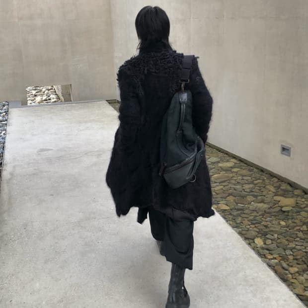 요지야마모토 뿌르옴므 캔버스 백