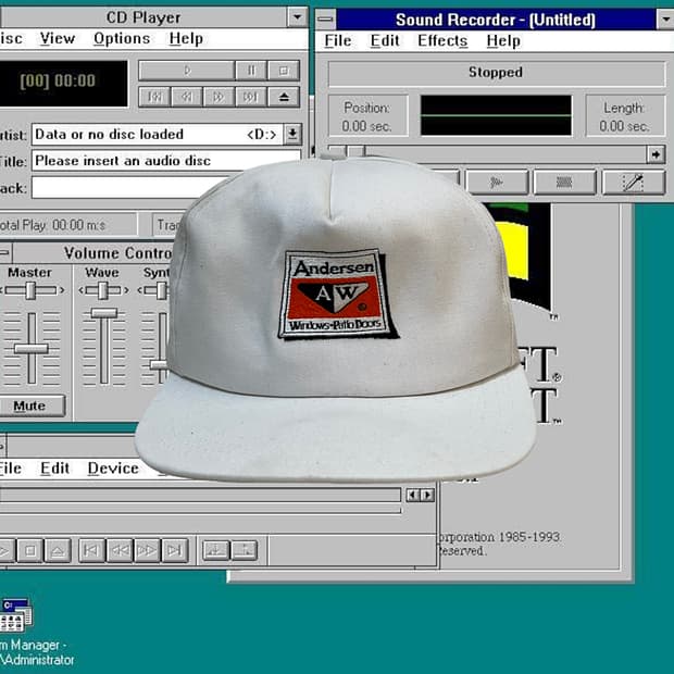 Vintage 90's Windows Cap