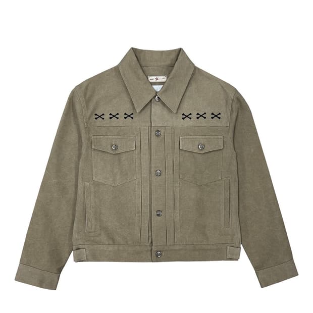 카미엔x아오이로 크롭 트러커 자켓 2