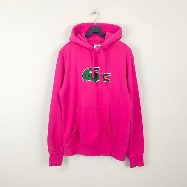 라코스테 빅로고 핑크 후드티 3 <227>