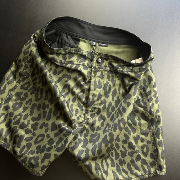 Stussy leopard swim shorts