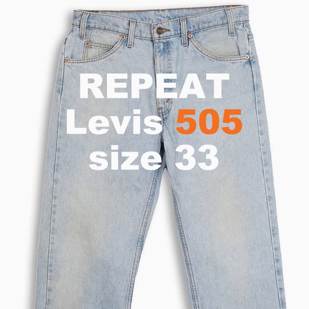 리바이스 505 오렌지탭 연청 90s 33 인치 OR50534114