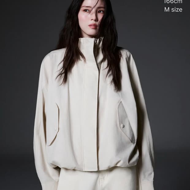 무탠다드 우먼 한소희 PICK  돌먼 필드 재킷 [크림]