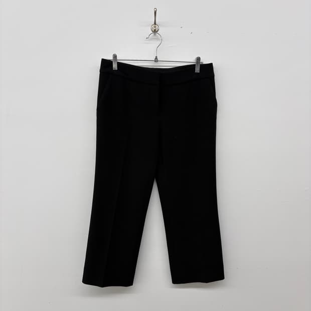 셀린느 블랙 와이드 슬랙스 팬츠 31in