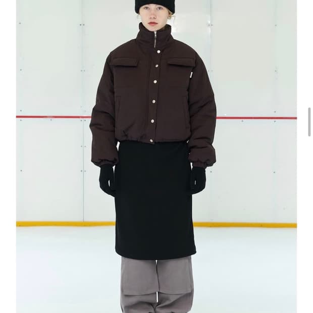 페스토 PESTO 집업 셔링 드레스 블랙