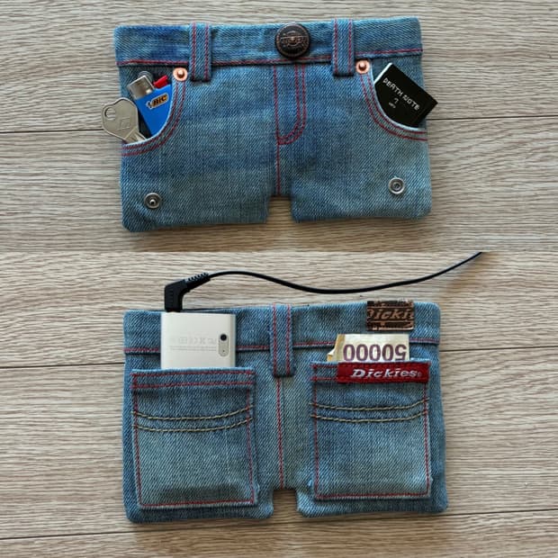 Dickies BASIC demin Remake wallet