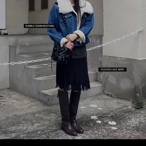 repeller 리펠러 덤블 시어링 데님 자켓